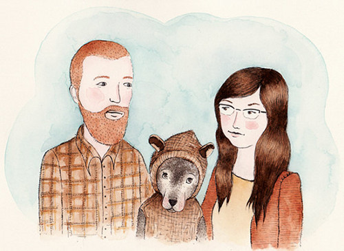 500x365 Custom Family Portraits On Etsy Designsponge