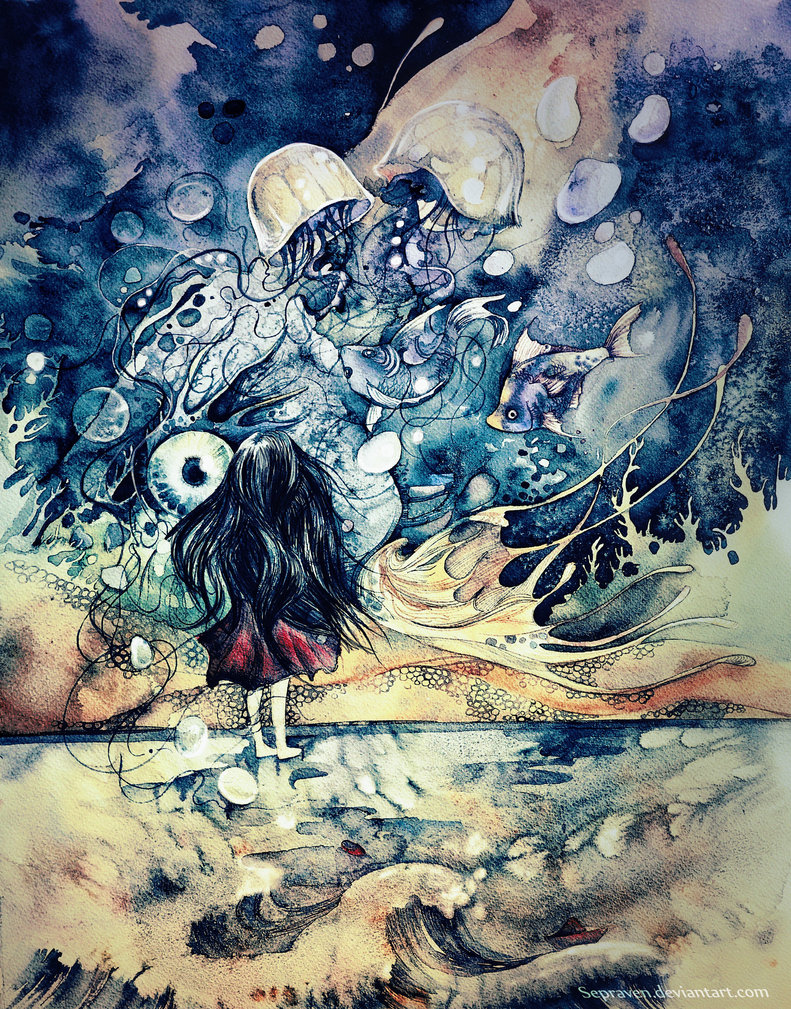 791x1009 Moon Children In The Desert Sun Sepraven Worlds Of Watercolor