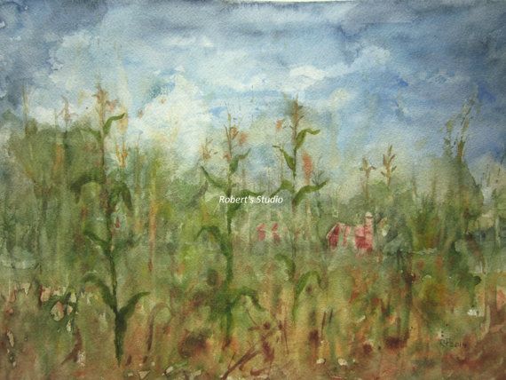 570x428 Original Watercolor Painting