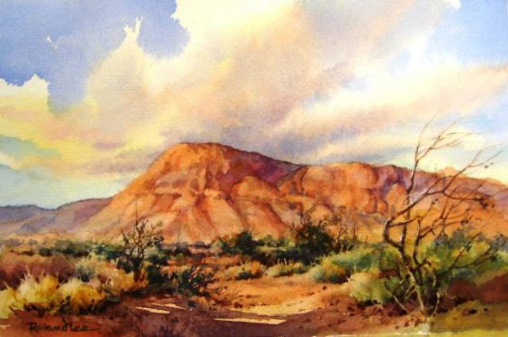 1024x680 How To Paint Desert Sky In Watercolor Roland Lee