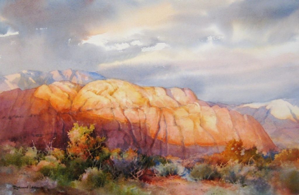 1024x669 How To Paint A Southwest Desert Scene Roland Lee