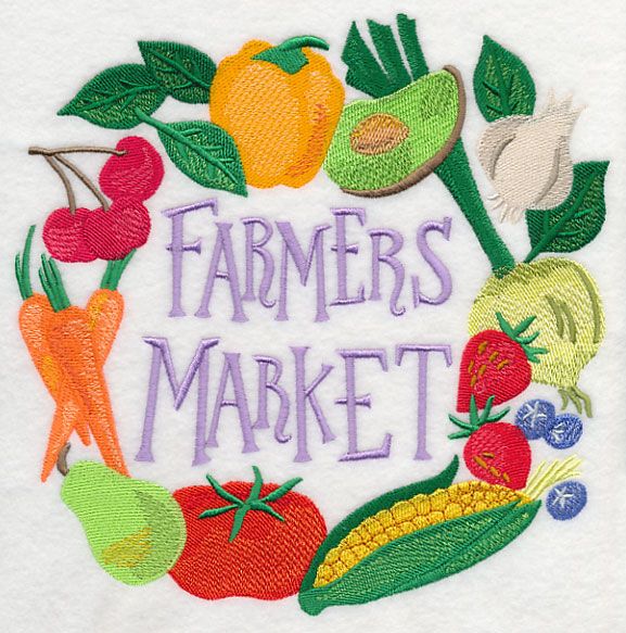 577x583 Farmers Market Vegetables In Watercolor Design (M6872) From Www