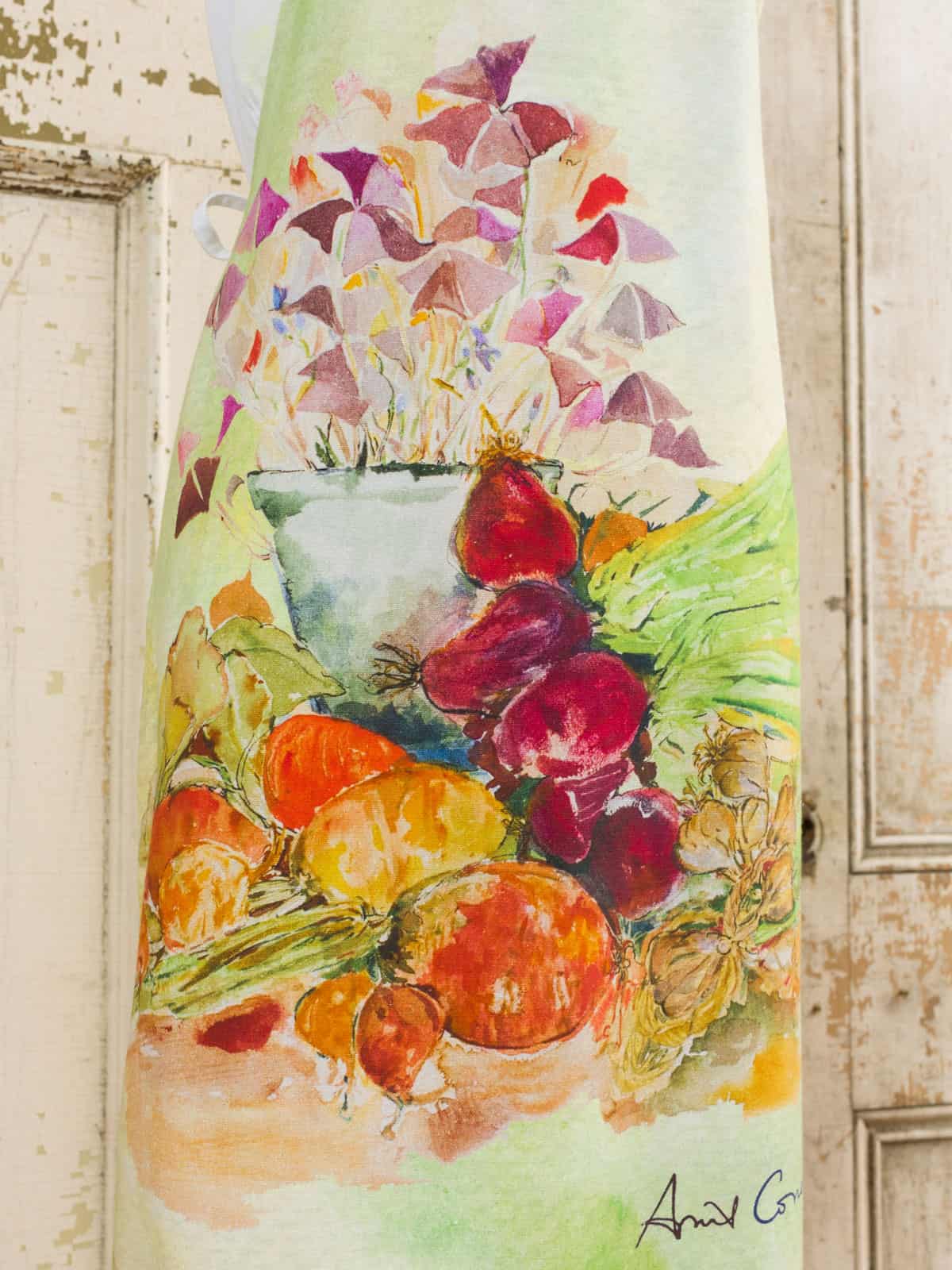 1200x1600 April Cornell Kitchen Apron Farmers Market Watercolor