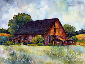 300x225 Old Farmhouse Paintings Fine Art America