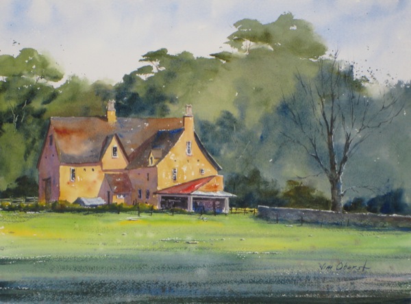 600x444 Watercolors By Jim Oberst Blog Cotswolds Farmhouse