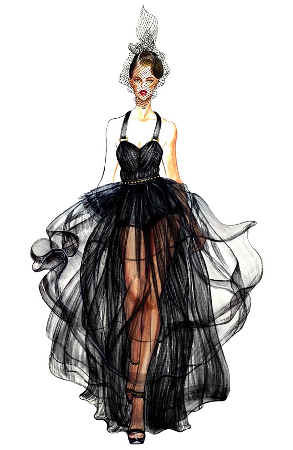 600x921 50 Beautiful Fashion Illustrations Art And Design
