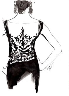 236x328 The 70 Best Ink Fashion Illustration Images Fashion