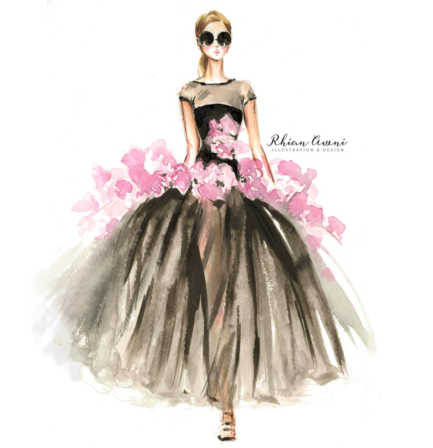 1447x1500 Watercolor Fashion Design Fashion Design Images