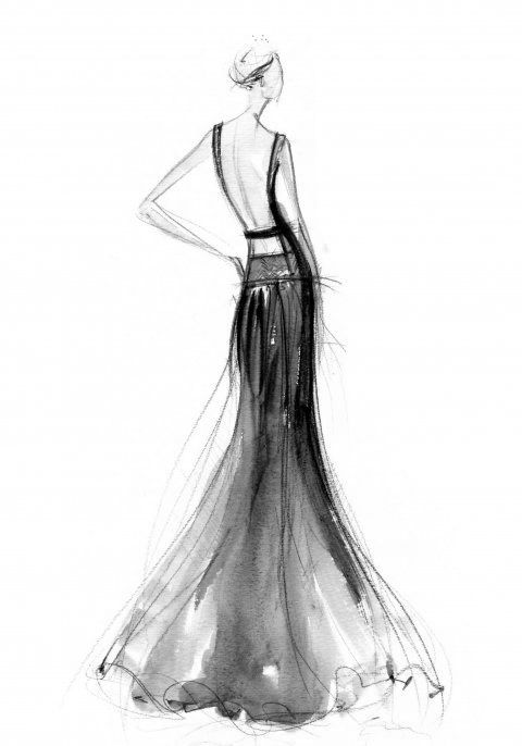 480x686 Watercolor Fashion Sketch Fashion (And Other) Illustrations