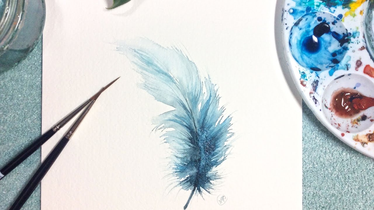 Watercolor Feather Set by Natasha Lawyer from Tattly Temporary