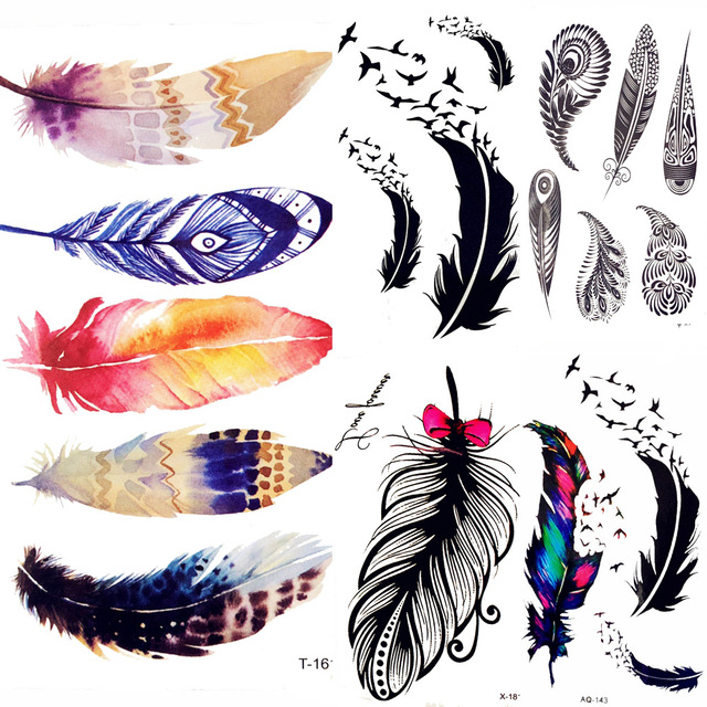 640x640 Buy Summer Style Watercolor Feather Bird