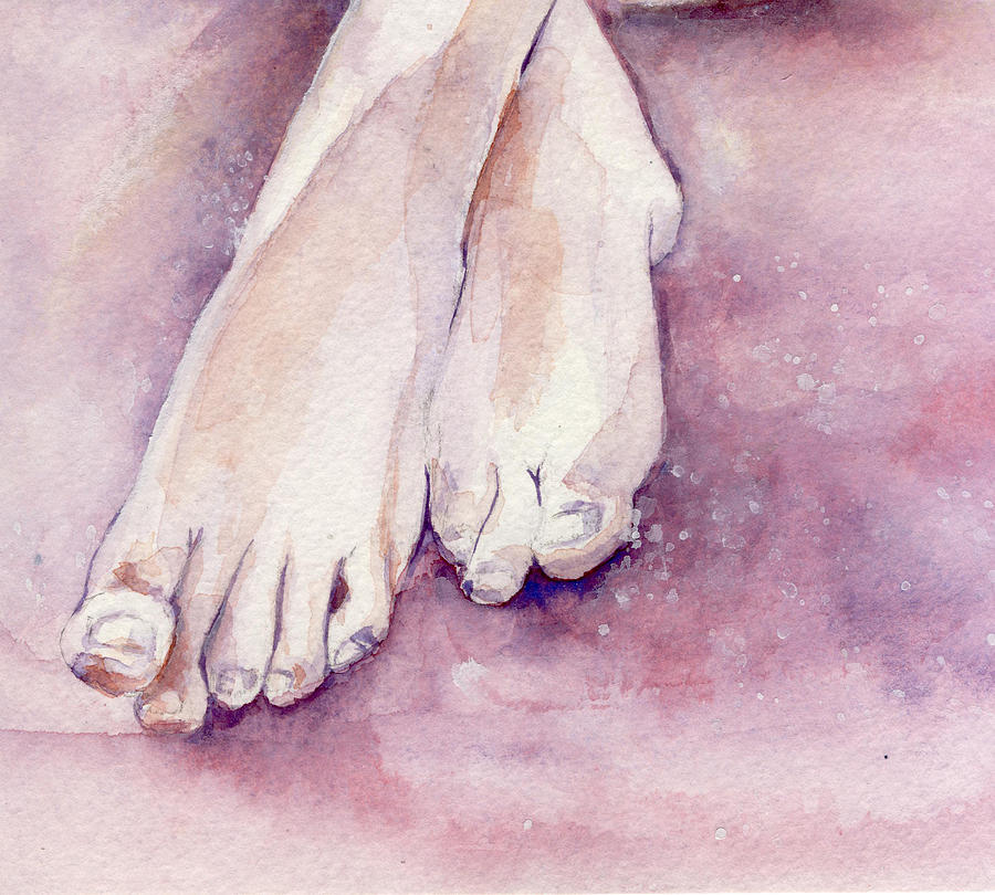 900x810 Happy Feet Painting By Maria Tepper