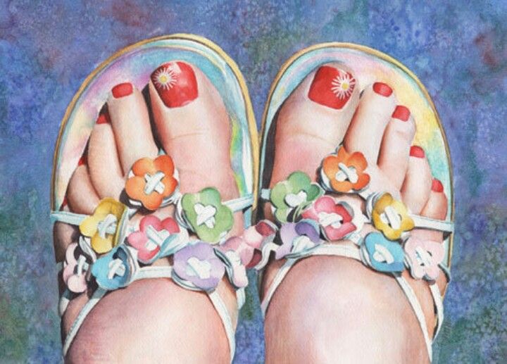 720x517 Watercolor Feet Fleur De Feet, Watercolor