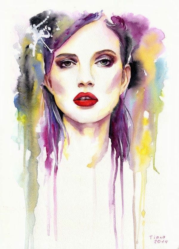 600x834 Fine Art And You Watercolor Paintings By Cora And Tiana Face