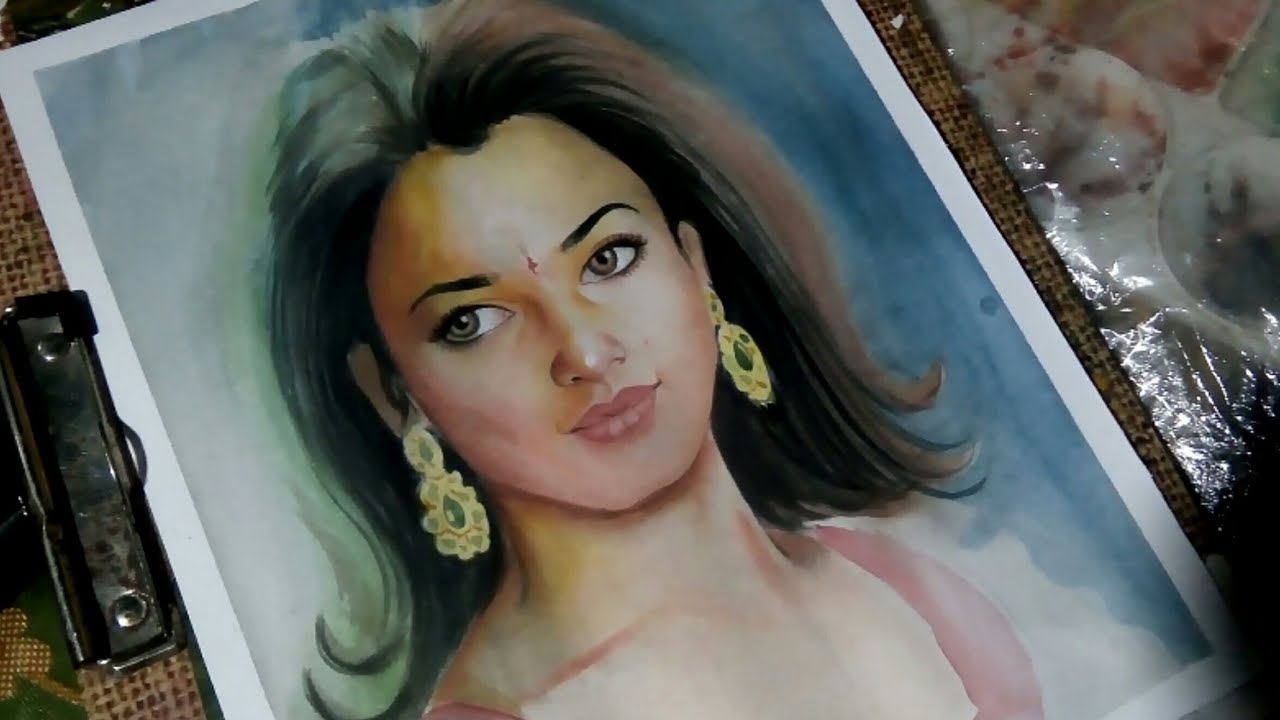 1280x720 How To Paint A Girl In Watercolor Painting Portrait Of Girls