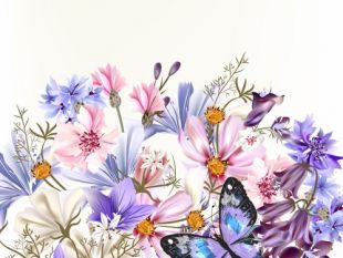 310x233 Realistic Watercolor Flowers Background Free Vectors Ui Download