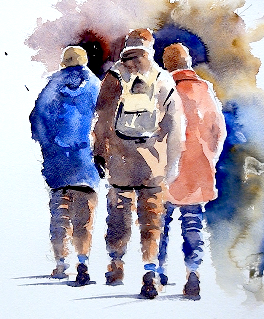 890x1076 How To Paint Figures In Watercolour By Joanne Thomas