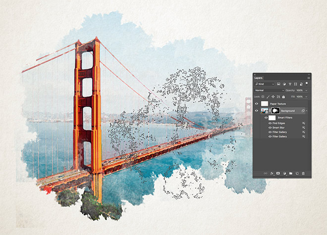 660x476 How To Create A Watercolor Painting Effect In Photoshop