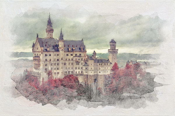 600x400 Photoshop Workbench 484 Watercolor Blended With Pencil Sketch