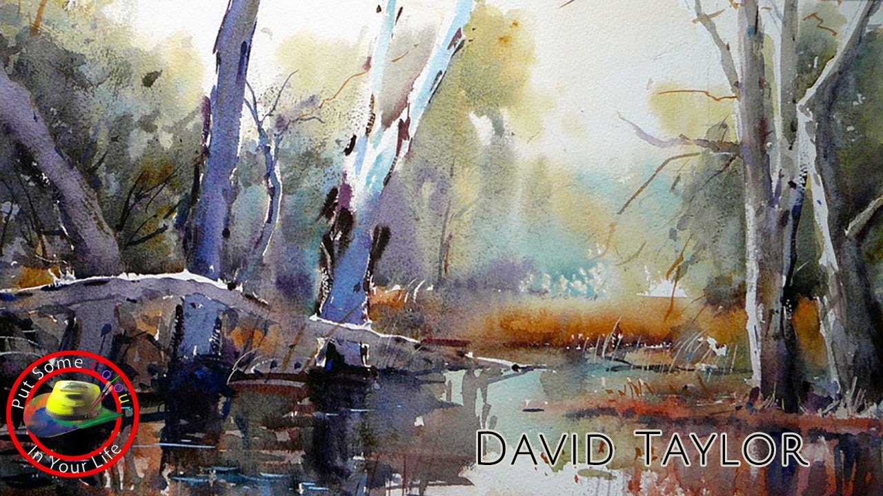 1280x720 David Taylor Paints Wonderful Water Colour Town Scene