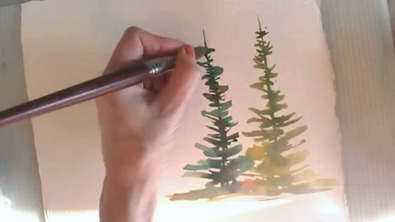 1280x720 How To Paint In Watercolor Summer Amp Spring Trees