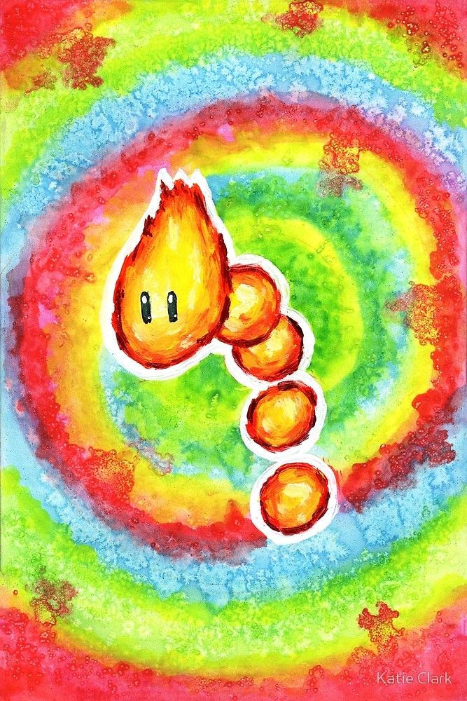 667x1000 Watercolor Fire Snake By Katie Clark Redbubble