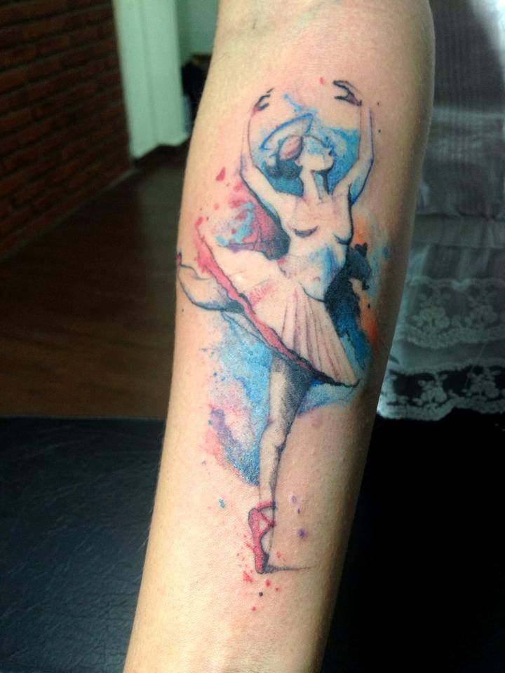 720x960 Watercolor Fire Dancer Tattoos