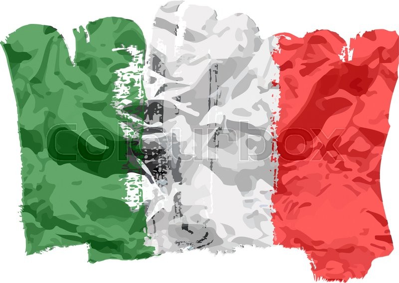 800x569 Italy Flag Painted By Brush Hand Paints. Art Flag. Watercolor Flag
