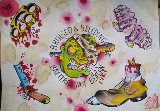 547x381 Painting Tattoo Flash Craigy Lee Tattoos