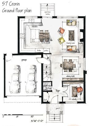 290x410 Real Estate Watercolor 2d Floor Plans Part 1 On Behance Small