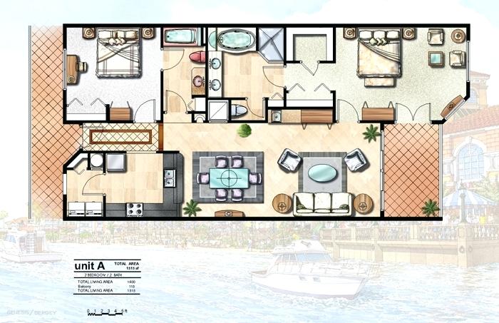 700x453 Decoration 7 Rendered Watercolor Floor Plan Co Home Plans With