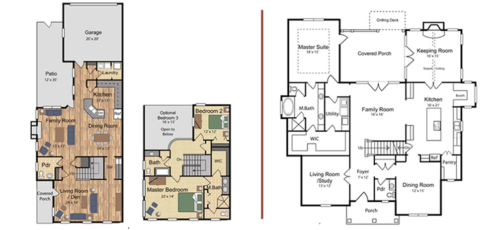 1000x463 Floor Plan Renderings Lucas Art Works