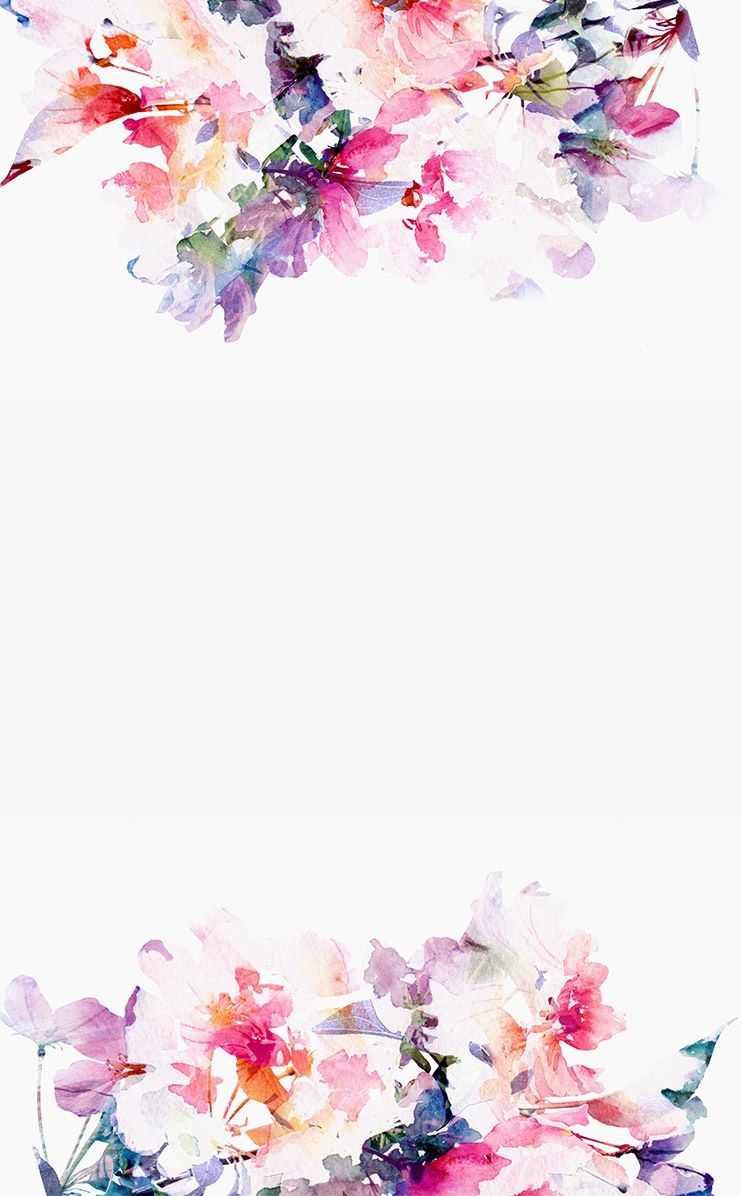 741x1196 Flower Watercolour ~ Backgrounds