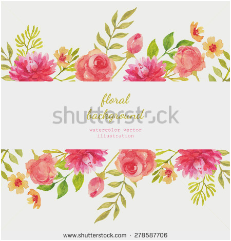 450x470 Watercolor Floral Border Paper Printable Fabulous Watercolor