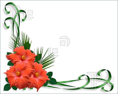 450x360 Watercolor Floral Border Paper Printable Flowers For Borders