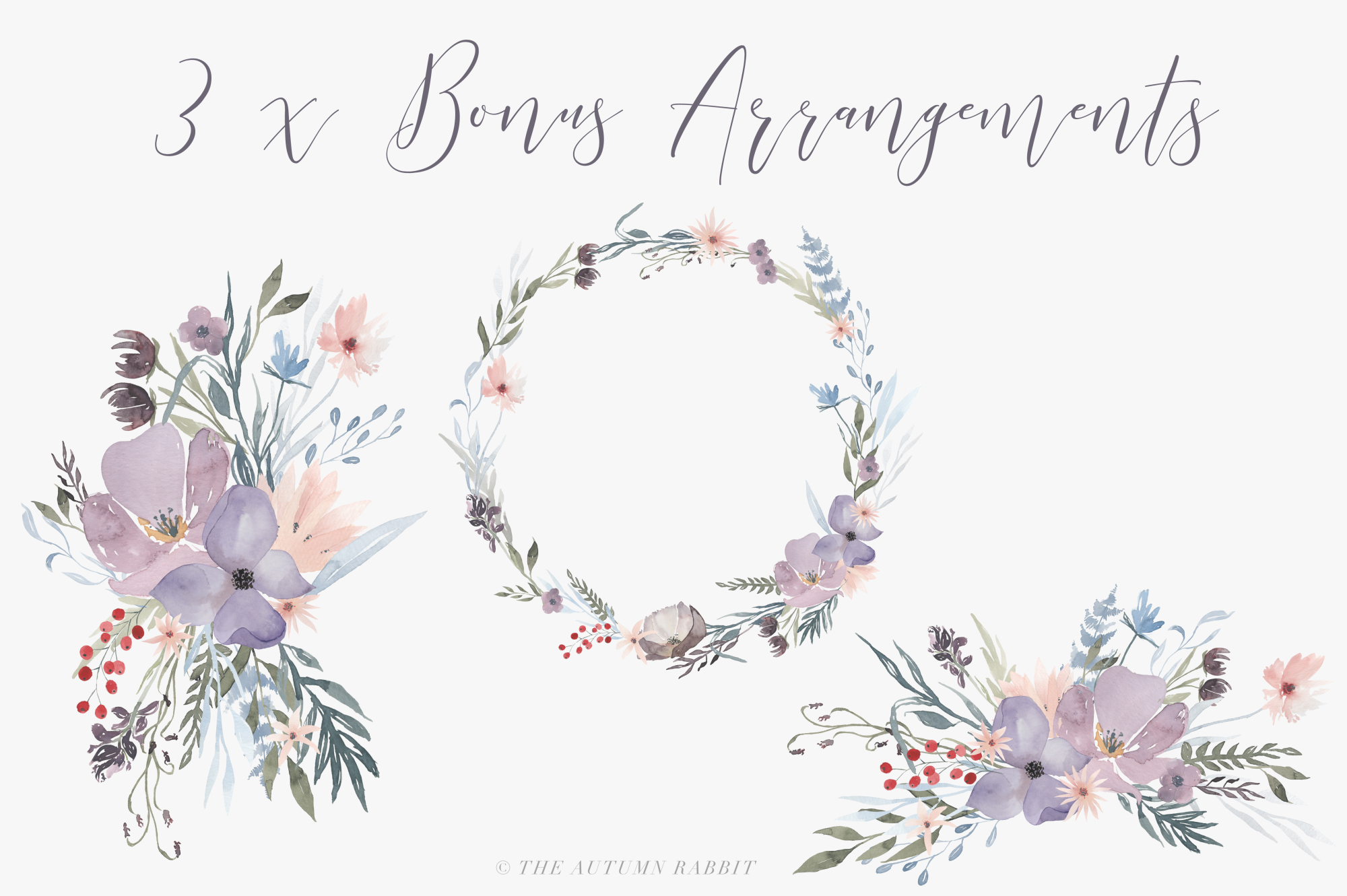 2000x1331 Watercolor Floral Clipart