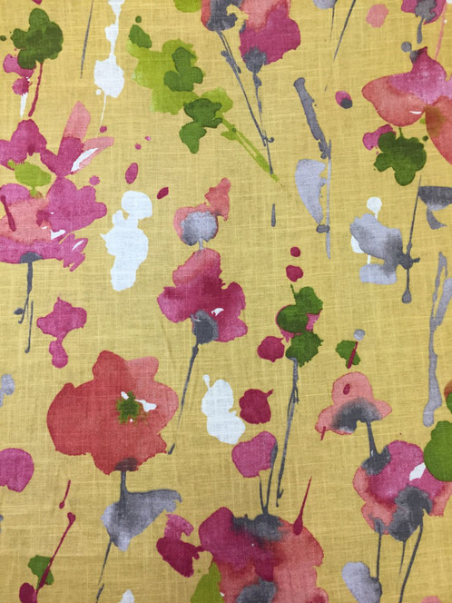 498x664 Watercolor Floral Yellow, Pink, Green, And Blue