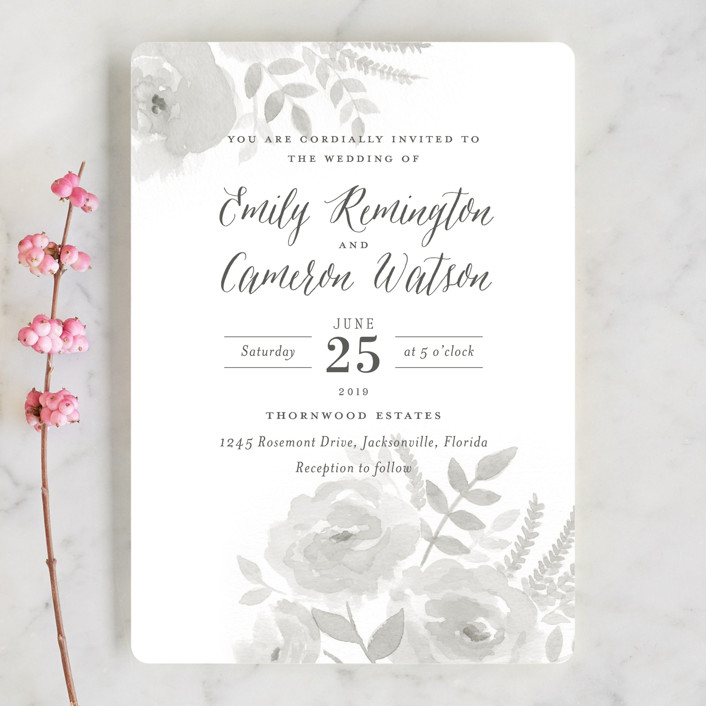 706x706 Watercolor Floral Wedding Invitations By Jill Means Minted