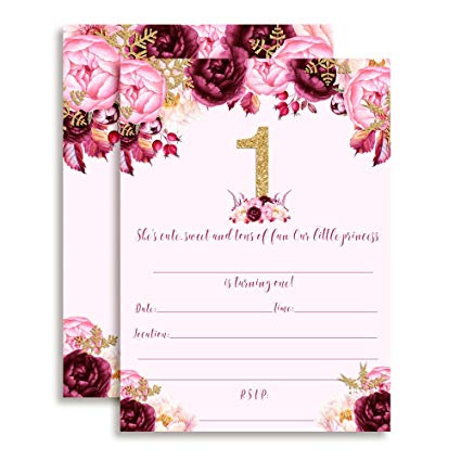 425x425 Watercolor Floral Princess With Snowflakes 1st