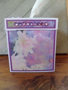 225x300 New Lavender Watercolor Floral Paper Crafted Handmade Tissue