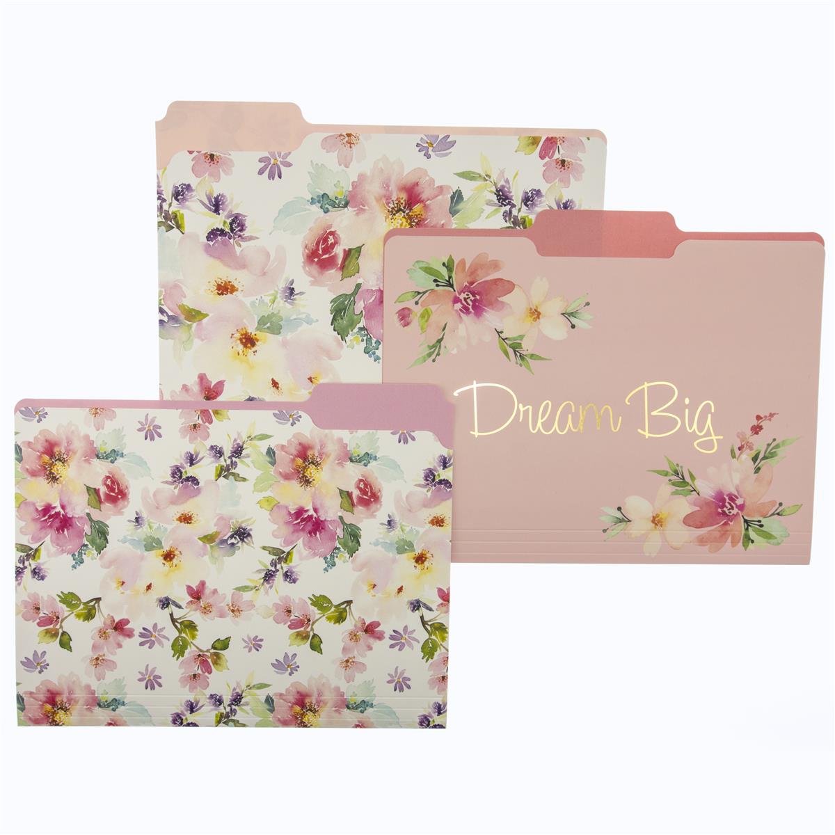 1200x1200 Watercolor Floral File Folder Set