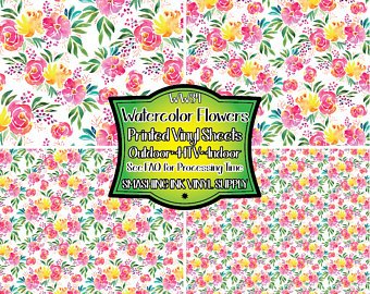 340x270 Floral Watercolor Print Etsy