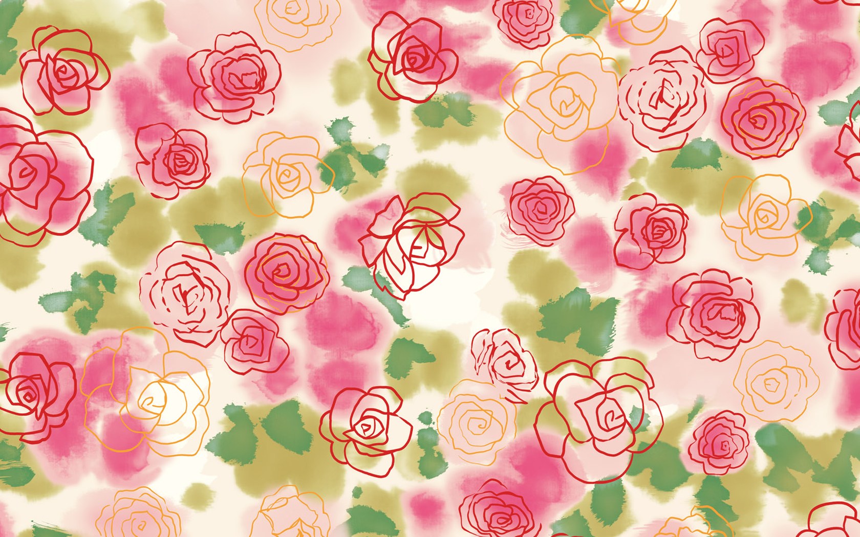 Watercolor Floral Wallpaper