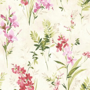 310x310 Watercolor Floral Wallpaper Wayfair