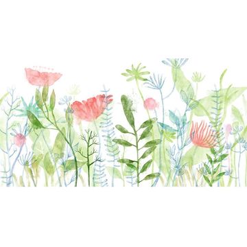 360x360 China Gris Fresh Watercolor Floral Wallpaper Vintage Peony