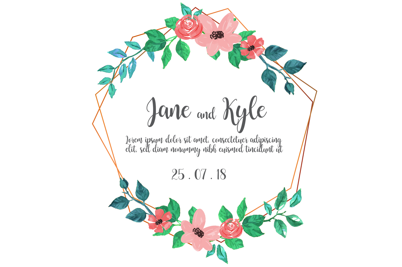 1400x931 Watercolor Floral Wedding Invitation By Watercolorfloraldesigns