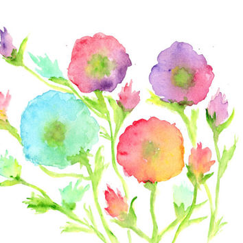 354x354 Best Abstract Watercolor Flower Paintings Products On Wanelo