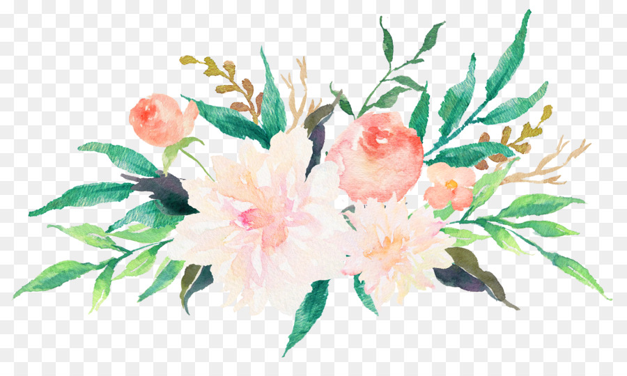 900x540 Wedding Invitation Watercolor Painting Flower Floral Design Clip