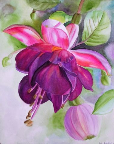 379x480 Pictures Paintings Of Flowers In Watercolour,