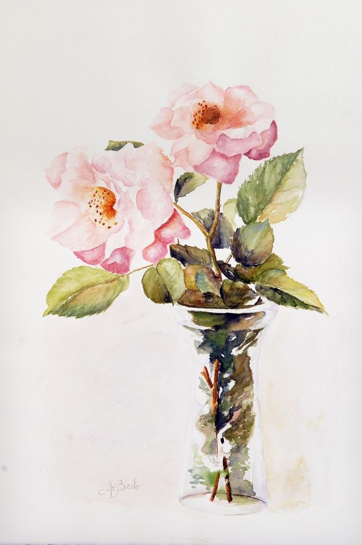 736x1106 Watercolor Flowers Vase Painting Fresh 334 Best A Vase Of Flowers